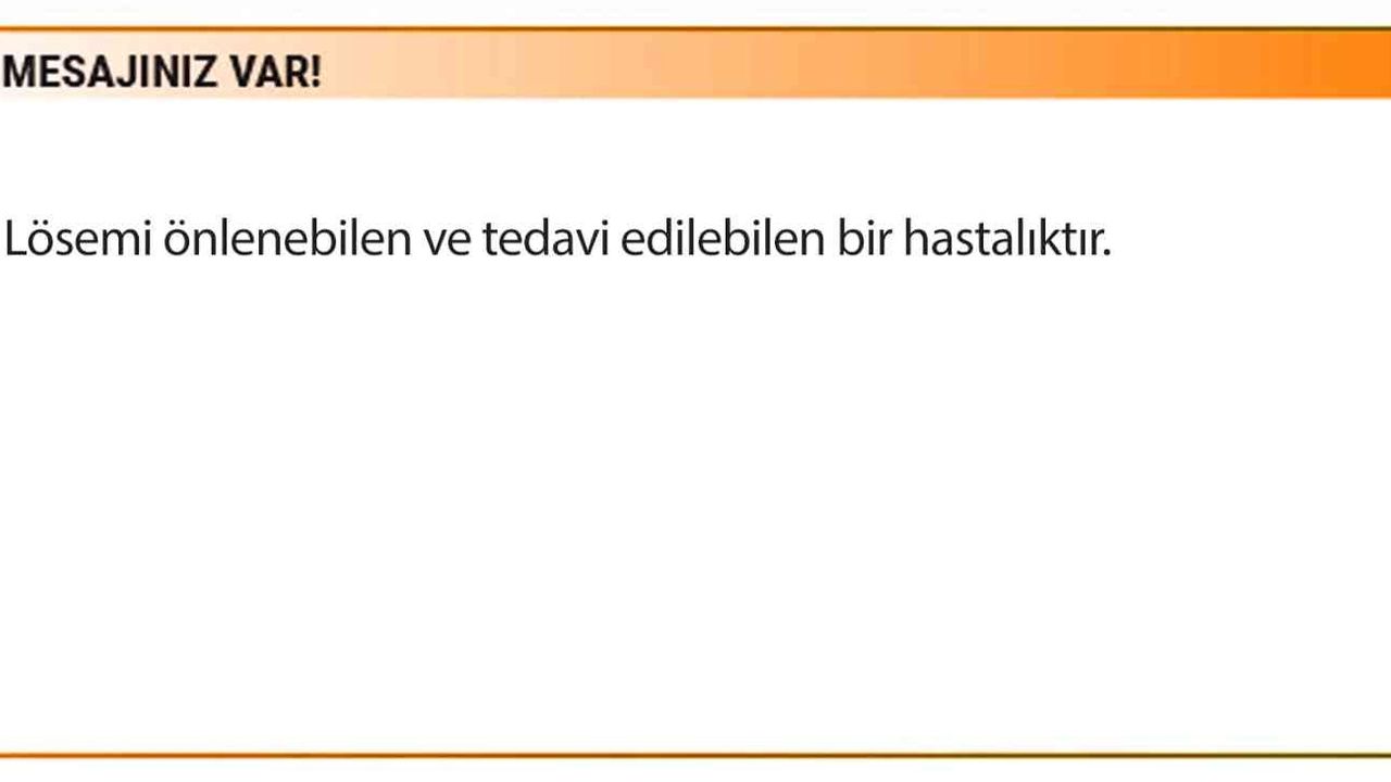 Lösemi farkındalığı için turuncu fatura