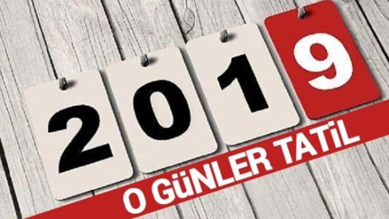 2019da bayramlar hangi güne denk geliyor? 