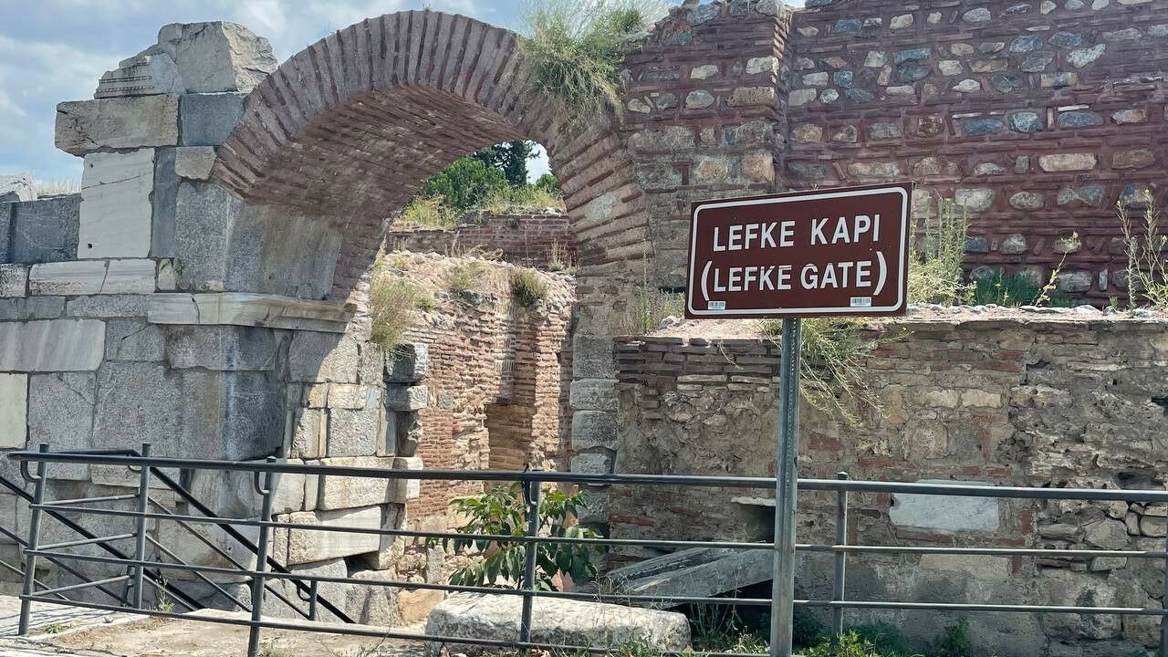 Tarihi Lefke Kapıdaki suyolunda Osmanlı kitabesi bulundu