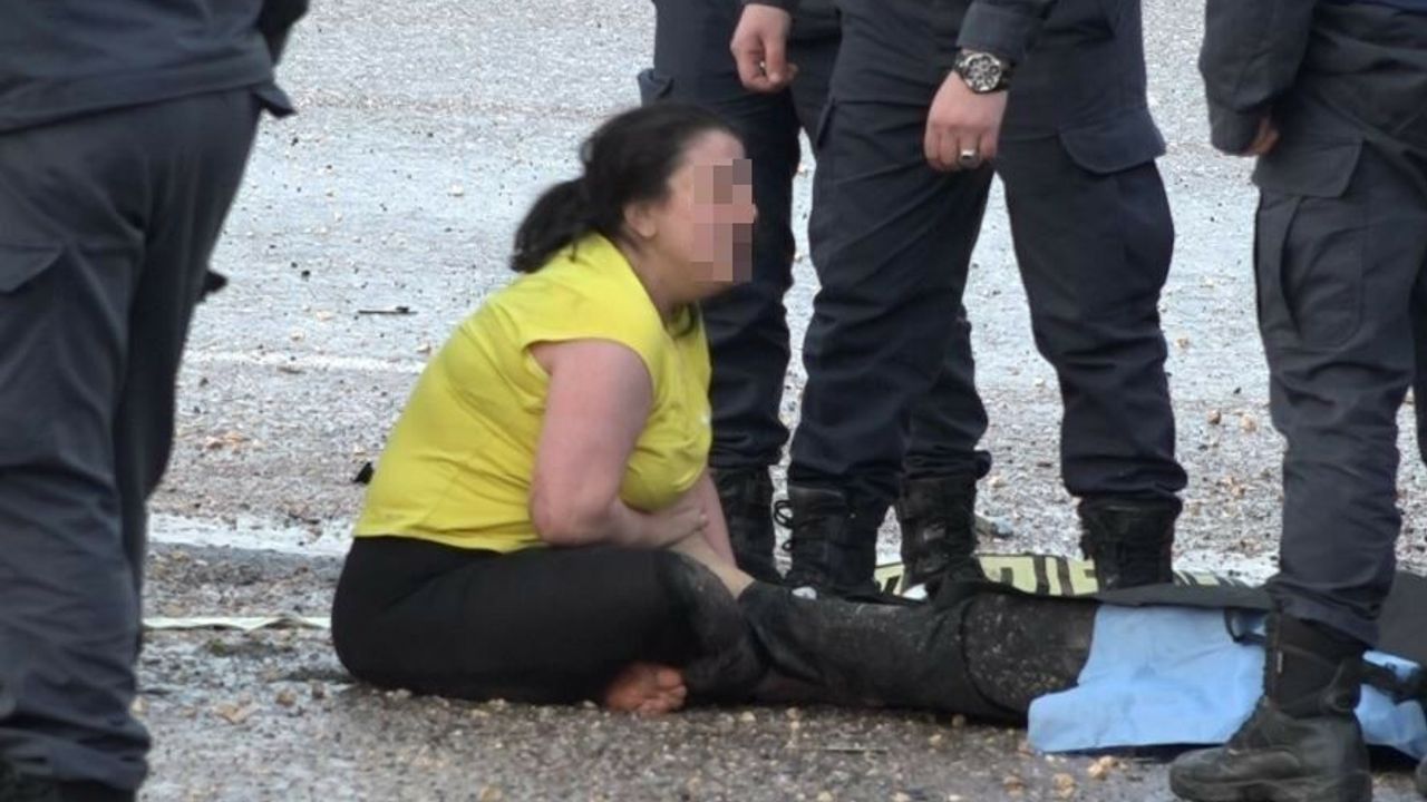 Kazada ölen eşe en acı veda