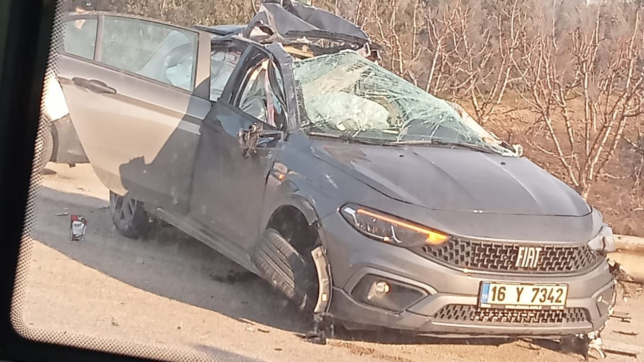 Bursa yolunda feci kaza