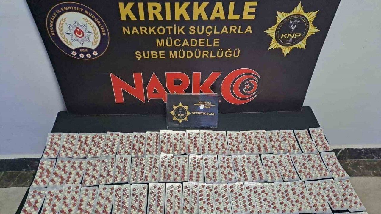 Kırıkkale’de bin 112 adet uyuşturucu hap ele geçirildi: 1 gözaltı