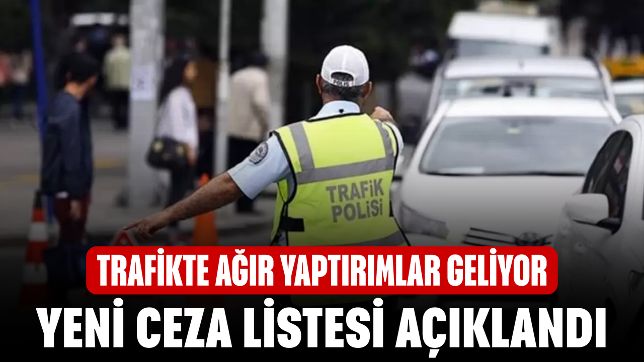 Trafikte ağır yaptırımlar geliyor! Yeni ceza listesi açıklandı