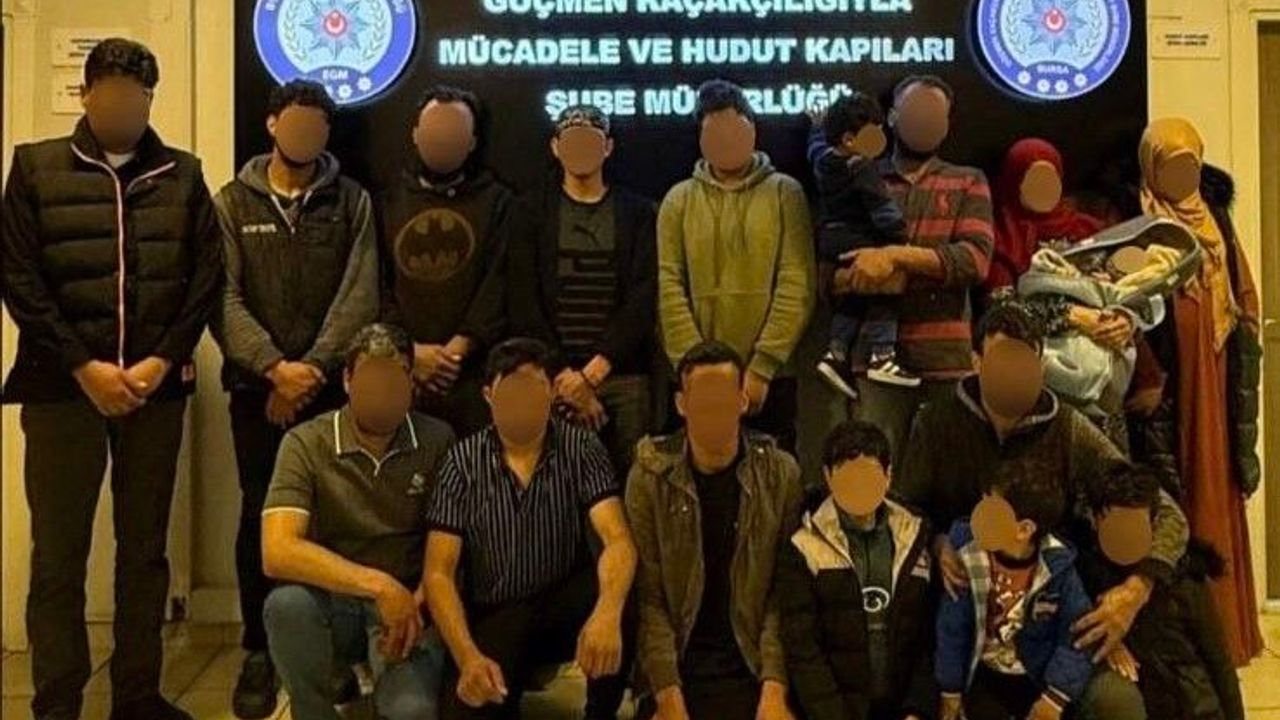 Bursa'da göçmen kaçakçılığı operasyon!