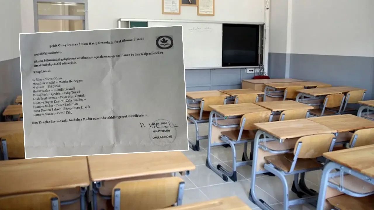 İmam Hatip Ortaokulunda Tartışmalı Kitap Listesi! Müdür Açığa Alındı