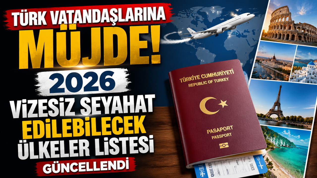 Türk Vatandaşlarına Müjde! 2026 Vizesiz Seyahat Edilebilecek Ülkeler Listesi Güncellendi