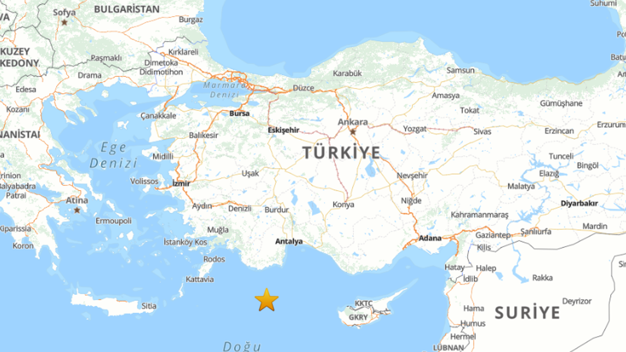 SON DAKİKA| Akdeniz’de deprem mi oldu? AFAD – EMSC son depremler listesi