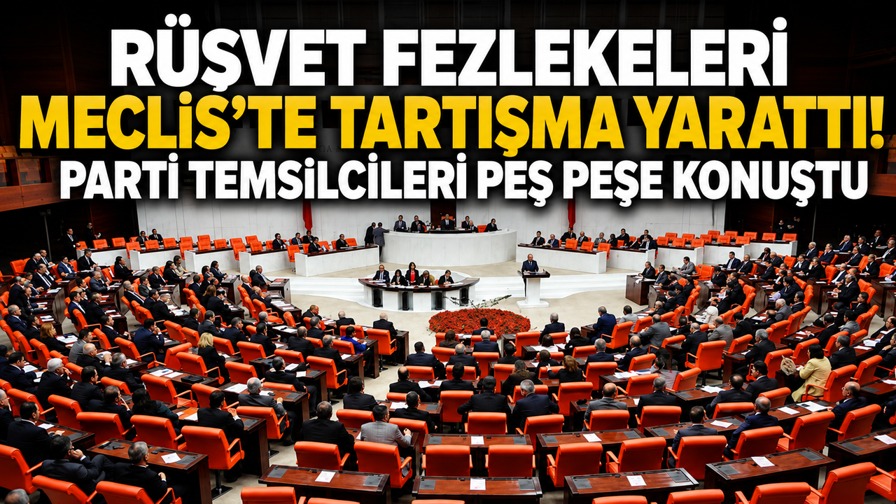 Rüşvet Fezlekeleri Meclis’te Tartışma Yarattı! Parti Temsilcileri Peş Peşe Konuştu