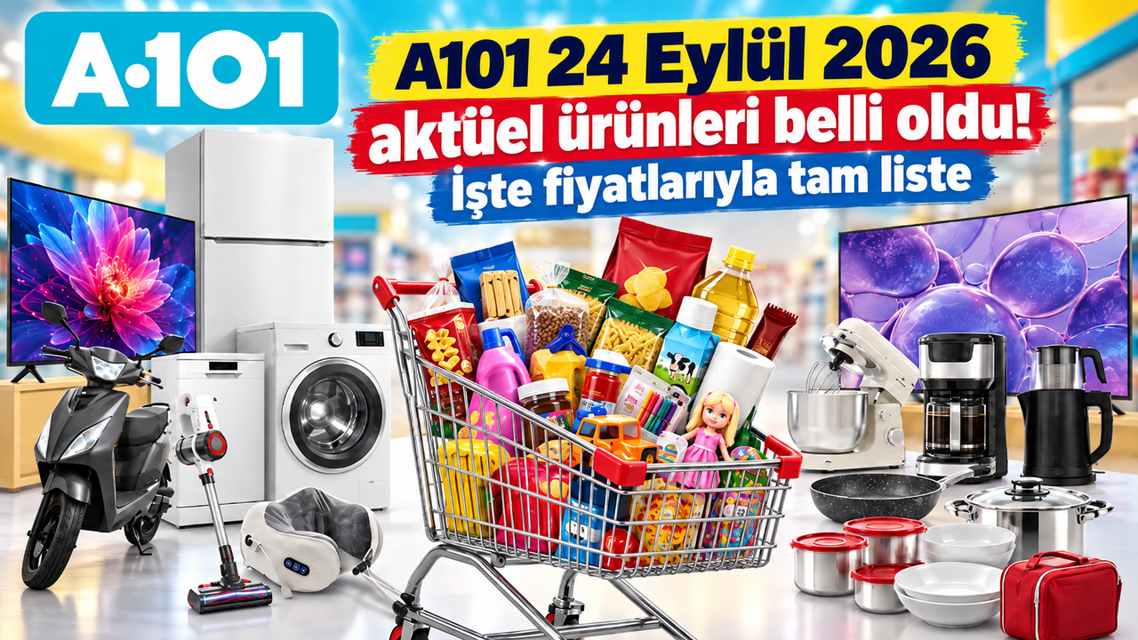 A101 24 Eylül 2026 aktüel ürünleri belli oldu! İşte fiyatlarıyla tam liste