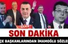 İnegöl'de İlçe Başkanlarından İmamoğlu Sözleri