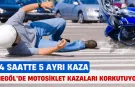 İnegöl’de Motosiklet Kazaları Korkutuyor: 24 Saatte 5 Ayrı Kaza