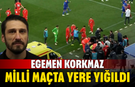 Egemen Korkmaz milli maçta yere yığıldı