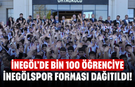 İnegöl'de bin 100 öğrenciye İnegölspor forması dağıtıldı!