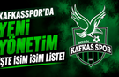Kafkasspor'da yeni yönetim işte isim isim liste