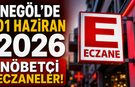 İnegöl'de 01 Haziran 2026 Nöbetçi Eczaneler!