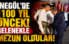 İnegöl'de 1100 yıl önceki gelenekle mezun oldular!