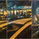 Bursa’da kafe önünde iki grup arasında kavga kamerada