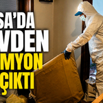 Bursa'da o evden 3 kamyon çöp çıktı