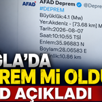 Muğla’da Deprem mi Oldu? AFAD Açıkladı