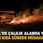 İnegöl'de çalılık alanda yangın! İtfaiye kısa sürede müdahale etti
