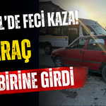 İnegöl’de Feci Kaza! 3 Araç Birbirine Girdi
