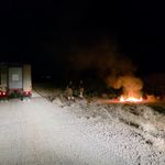 İnegöl’de atık yangını