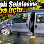 Cerrah Şelalesine araba uçtu...