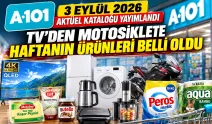 A101 3 Eylül 2026 aktüel kataloğu yayımlandı: TV’den motosiklete haftanın ürünleri belli oldu