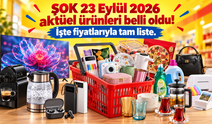 ŞOK 23 Eylül 2026 aktüel ürünleri belli oldu! İşte fiyatlarıyla tam liste