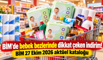 BİM'de bebek bezlerinde dikkat çeken indirim! BİM 27 Ekim 2026 aktüel kataloğu