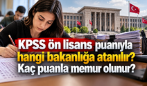KPSS ön lisans puanıyla hangi bakanlığa atanılır? Kaç puanla memur olunur?