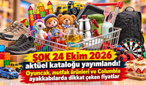 ŞOK 24 Ekim 2026 aktüel kataloğu yayımlandı! Oyuncak, mutfak ürünleri ve Columbia ayakkabılarda dikkat çeken fiyatlar