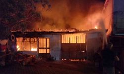 Tamirhanede  1 kişi yanarak öldü