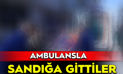 Bursa'da ambulansla okula, sedye ile sandığa