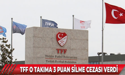 TFF O TAKIMA 3 PUAN SİLME CEZASI VERDİ