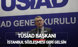 TÜSİAD BAŞKANI:  İSTANBUL SÖZLEŞMESİ GERİ GELSİN