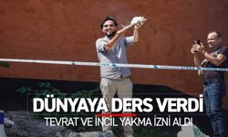 Tevrat ve İncil yakma izni aldı, dünyaya ders verdi