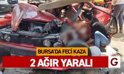 Bursa’da feci kaza, 2 ağır yaralı