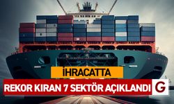 İhracatta rekor kıran 7 sektör açıklandı