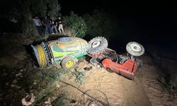 Traktör devrildi altında kalan çiftçi öldü