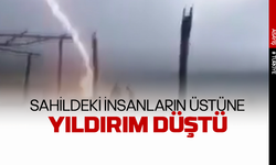 Sahildekilerin üzerine yıldırım düştü: 2 ölü