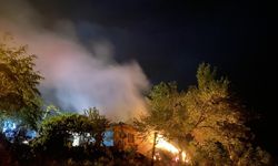 Manisa Kula'da Yıldırım Düşmesiyle Çıkan Yangın Ev ve Samanları Kül Etti