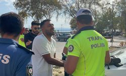 Alkol denetimine takılan sürücü polislere zor anlar yaşattı