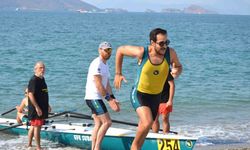 Fethiye'de Rowing Beach Sprint Kürek Yarışı Heyecanı