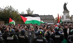 Filistin’e destek protestosuna polis müdahalesi