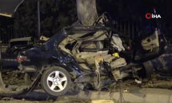 Maraş'ta Feci Kaza: Ağaca Çarpan Otomobil İkiye Bölündü, 1 Ölü