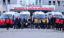 Mardin'de 4 yeni ambulans hizmete alındı