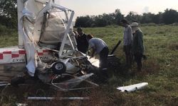Tayland'da feci kaza uçak tarlaya çakıldı