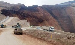 Erzincan'da madenin bulunduğu bölgede toprak kayması