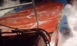 Geminin Son Anları: Gemi batarken çekilen video yürek dağladı